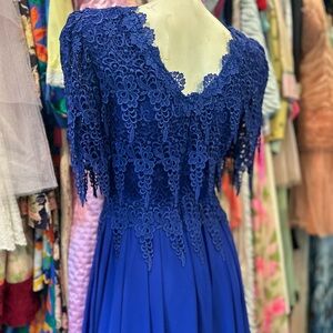 Vintage Royal Blue Dress
